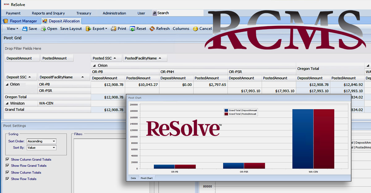 RCMS Treasury Workstation ReSolve A/R Management